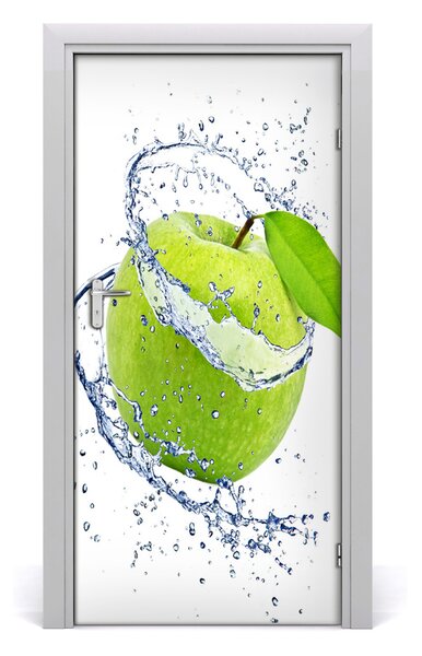Fototapeta na dvere samolepiace zelená jablká 95x205 cm