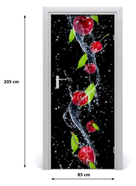 Fototapeta na dvere do domu samolepiace višne 85x205 cm