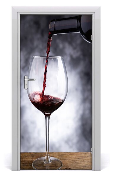 Fototapeta na dvere samolepiace červené víno 95x205 cm