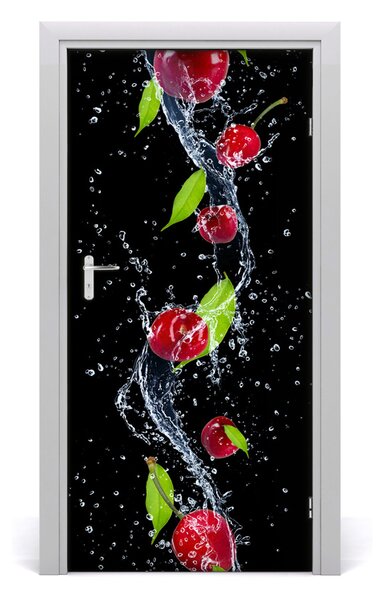 Fototapeta na dvere do domu samolepiace višne 95x205 cm