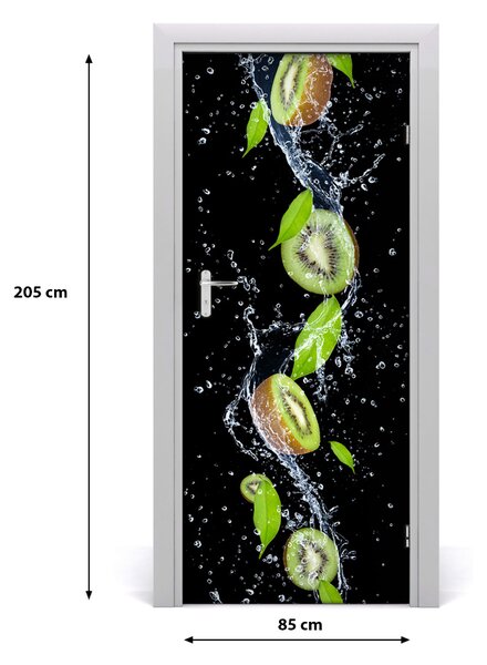 Fototapeta na dvere do domu samolepiace kiwi 85x205 cm