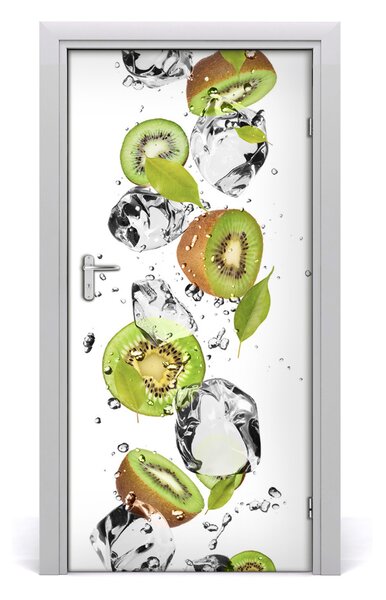 Fototapeta na dvere samolepiace kiwi a voda 95x205 cm