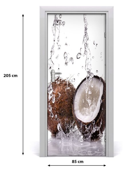 Fototapeta na dvere do domu samolepiace kokos 85x205 cm