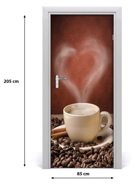 Fototapeta na dvere samolepiace aromatická káva 85x205 cm