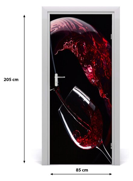 Fototapeta na dvere samolepiace červené víno 85x205 cm