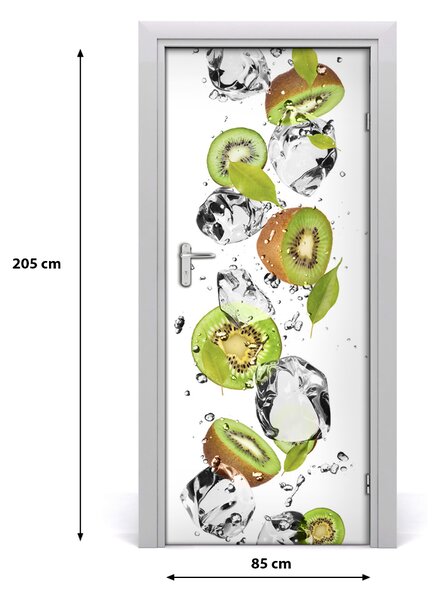 Fototapeta na dvere samolepiace kiwi a voda 85x205 cm