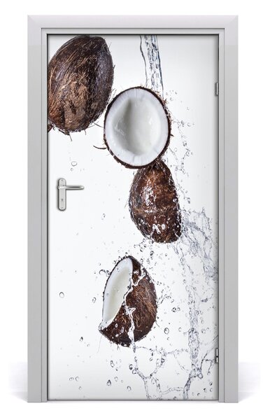 Fototapeta na dvere do domu samolepiace kokos 95x205 cm