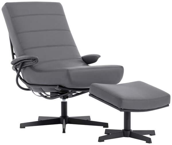 RELAXAČNÉ KRESLO S PODNOŽKOU, textil, sivá Livetastic - Online Only obývacie izby, Online Only