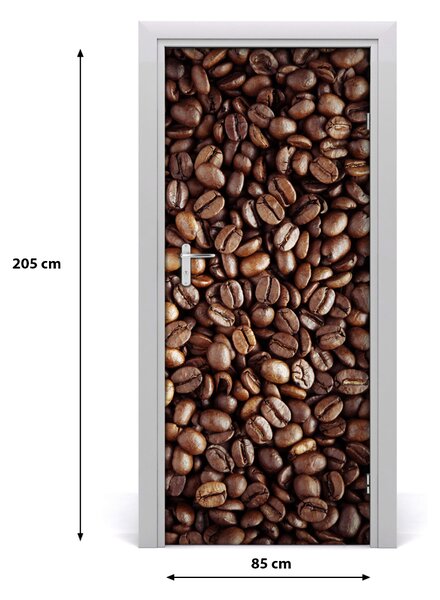 Fototapeta na dvere samolepiace zrnká kávy 85x205 cm