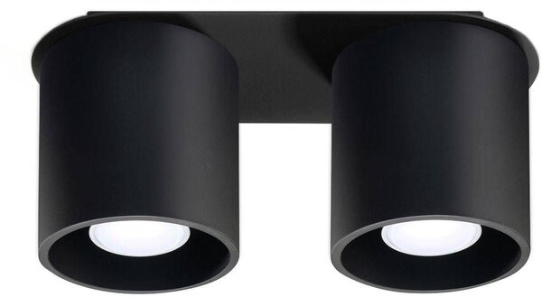 Sollux Lighting Orbis stropné svietidlo 2x40 W čierna SL0054