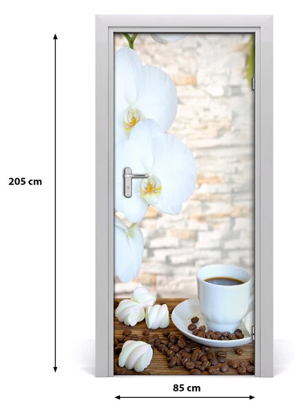 Fototapeta na dvere samolepiace šálka kávy 85x205 cm