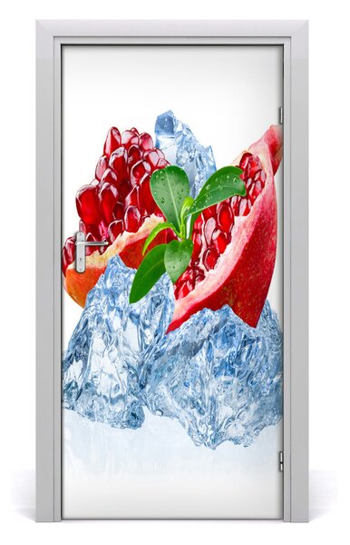 Fototapeta na dvere do domu samolepiace granát 95x205 cm