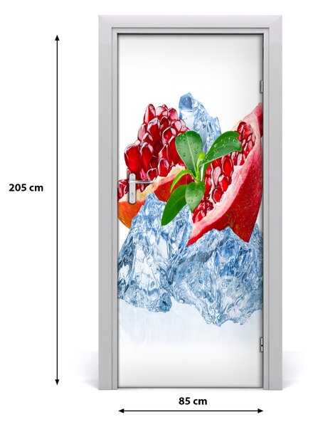 Fototapeta na dvere do domu samolepiace granát 85x205 cm