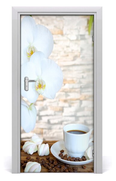 Fototapeta na dvere samolepiace šálka kávy 95x205 cm