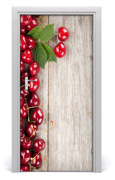 Fototapeta na dvere do domu samolepiace višne 95x205 cm
