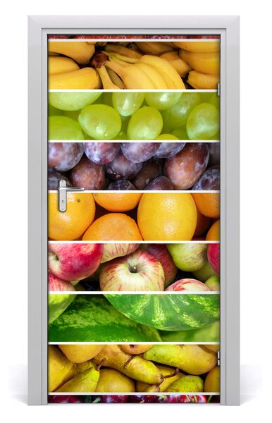 Fototapeta na dvere samolepiace farebné ovocie 95x205 cm