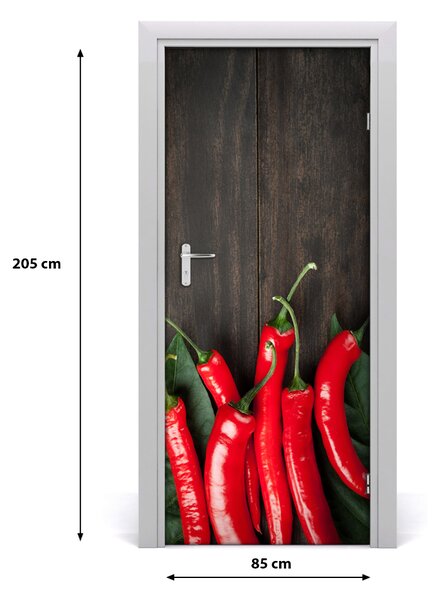 Fototapeta na dvere samolepiace chilli 85x205 cm