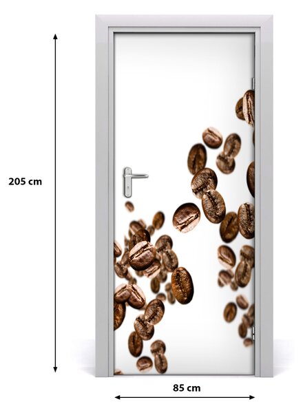 Fototapeta na dvere samolepiace zrnká kávy 85x205 cm