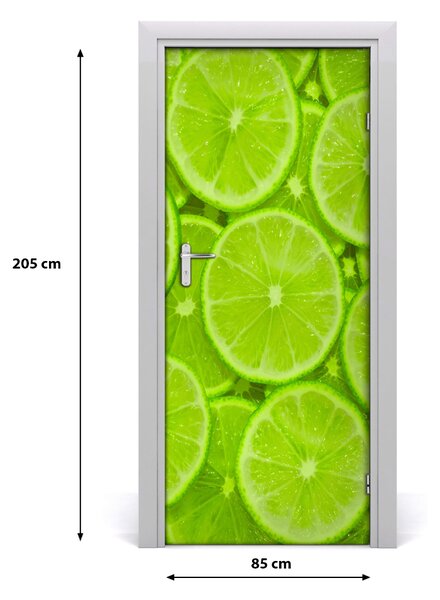Fototapeta na dvere do domu samolepiace limetky 85x205 cm