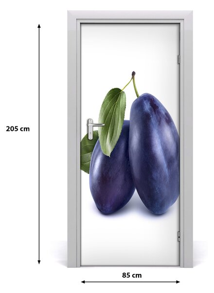 Fototapeta na dvere do domu samolepiace slivky 85x205 cm