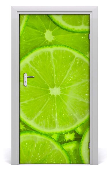 Fototapeta na dvere do domu samolepiace limetky 95x205 cm