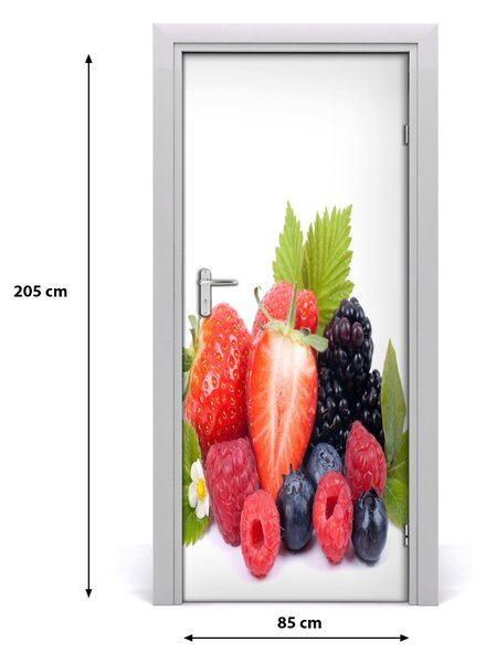 Fototapeta na dvere samolepiace lesné ovocie 85x205 cm