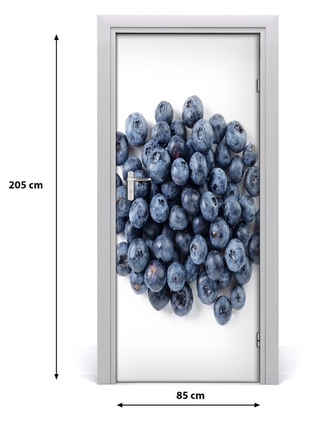 Fototapeta na dvere do domu samolepiace čučoriedky 85x205 cm