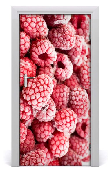 Fototapeta na dvere do domu samolepiace maliny 95x205 cm