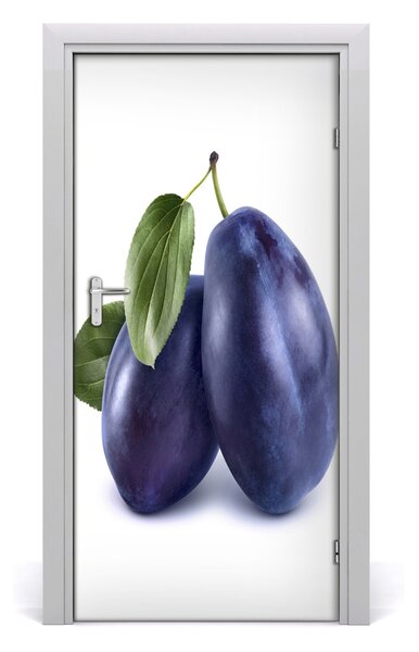 Fototapeta na dvere do domu samolepiace slivky 95x205 cm
