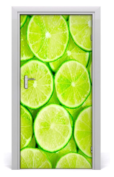 Fototapeta na dvere do domu samolepiace limetky 95x205 cm
