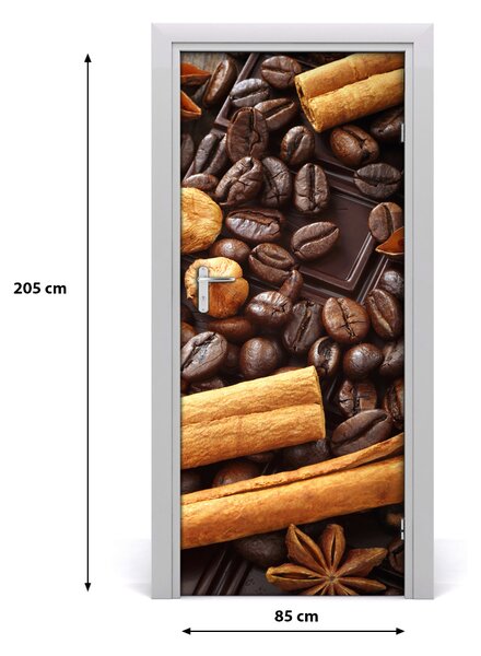 Fototapeta na dvere samolepiace horká čokoláda 85x205 cm