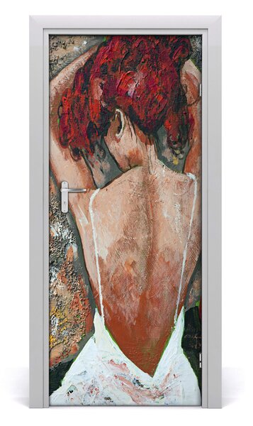 Samolepiace fototapety na dvere žena 85x205 cm