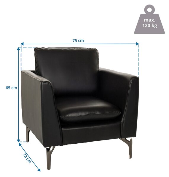 KRESLO, textil, čierna MID.YOU - Online Only obývacie izby, Online Only