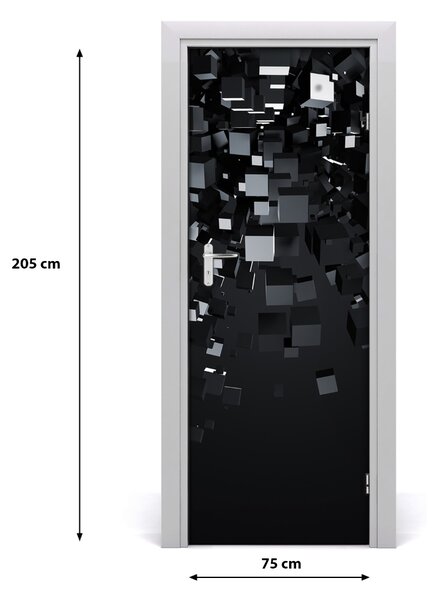 Samolepiace fototapety na dvere abstrakcie 3D 75x205 cm