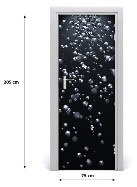 Samolepiace fototapety na dvere abstrakcie 3D 75x205 cm