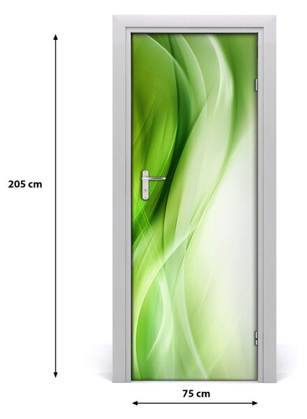 Samolepiace fototapety na dvere Zelená vlny pozadia 75x205 cm