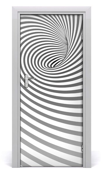 Samolepiace fototapety na dvere Špirála v pásky 85x205 cm