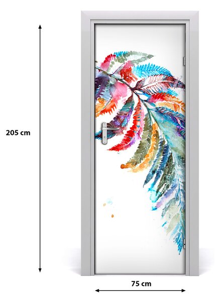 Samolepiace fototapety na dvere farebná margaréta 75x205 cm
