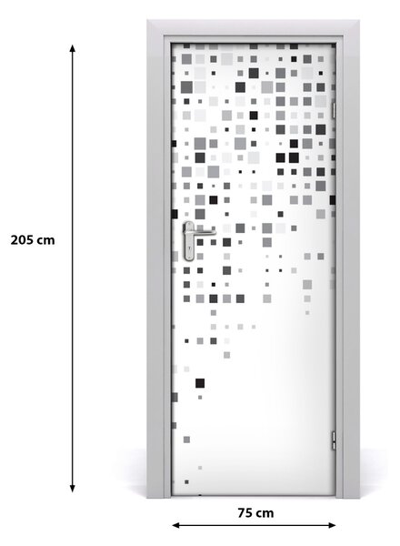 Samolepiace fototapety na dvere abstrakcie štvorca 75x205 cm