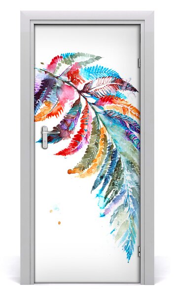 Samolepiace fototapety na dvere farebná margaréta 85x205 cm