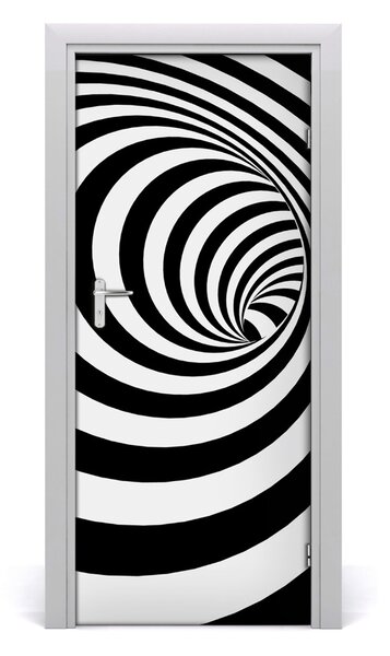 Samolepiace fototapety na dvere Špirála v pásky 85x205 cm