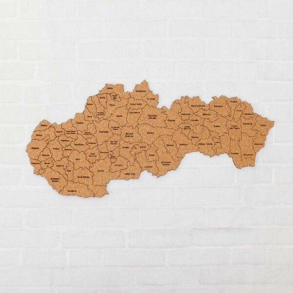 DUBLEZ | Korková mapa okresov Slovenska | Obraz