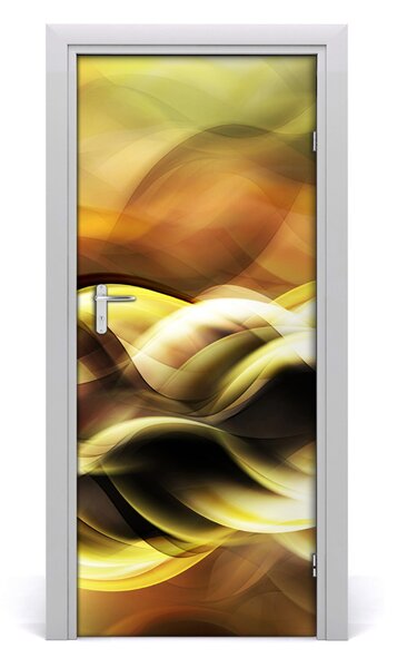Samolepiace fototapety na dvere žlté svetlo 85x205 cm