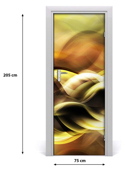 Samolepiace fototapety na dvere žlté svetlo 75x205 cm