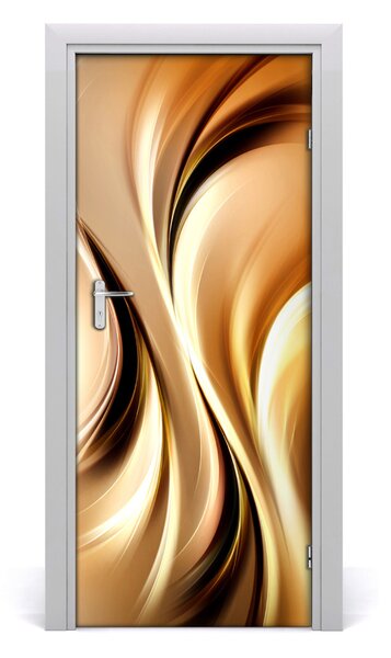 Samolepiace fototapety na dvere abstraktné vlny 85x205 cm