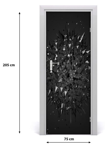 Samolepiace fototapety na dvere abstrakcie 3D 75x205 cm
