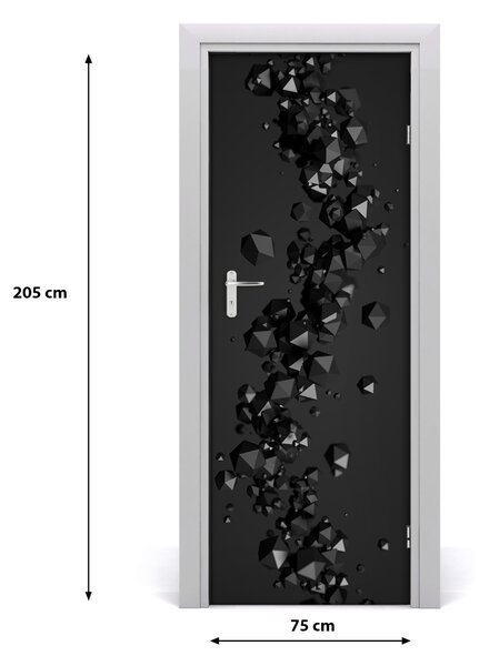 Samolepiace fototapety na dvere abstrakcie 3D 75x205 cm