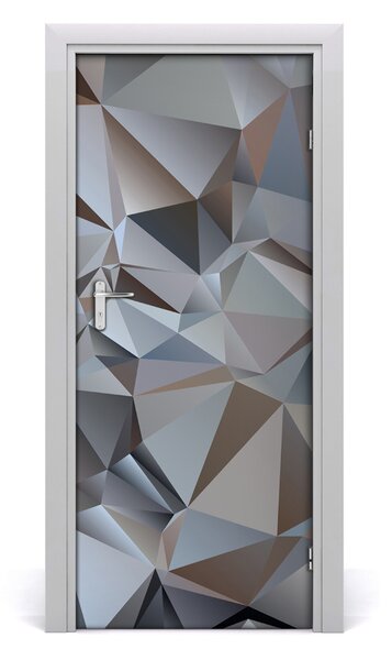 Samolepiace fototapety na dvere abstrakcie trojuholníky 85x205 cm
