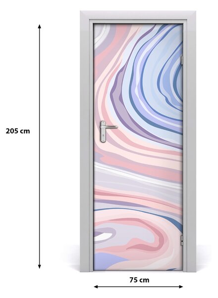 Samolepiace fototapety na dvere abstrakcie vlny 75x205 cm