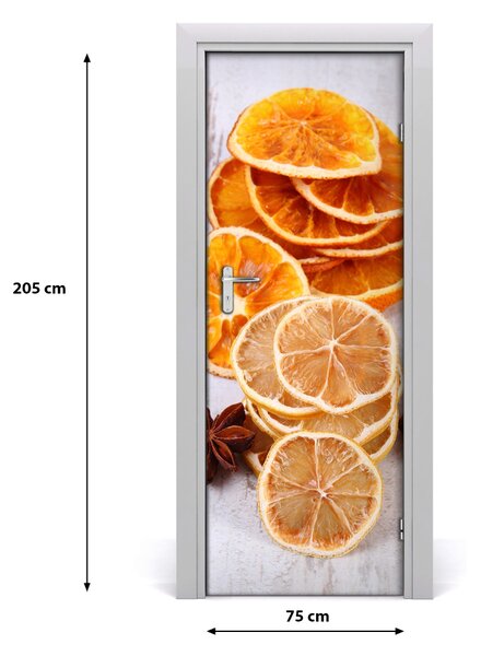 Samolepiace fototapety na dvere vôňa sviatkov 75x205 cm